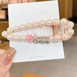 Clema pentru par metalica AGF011II Auriu cu perle